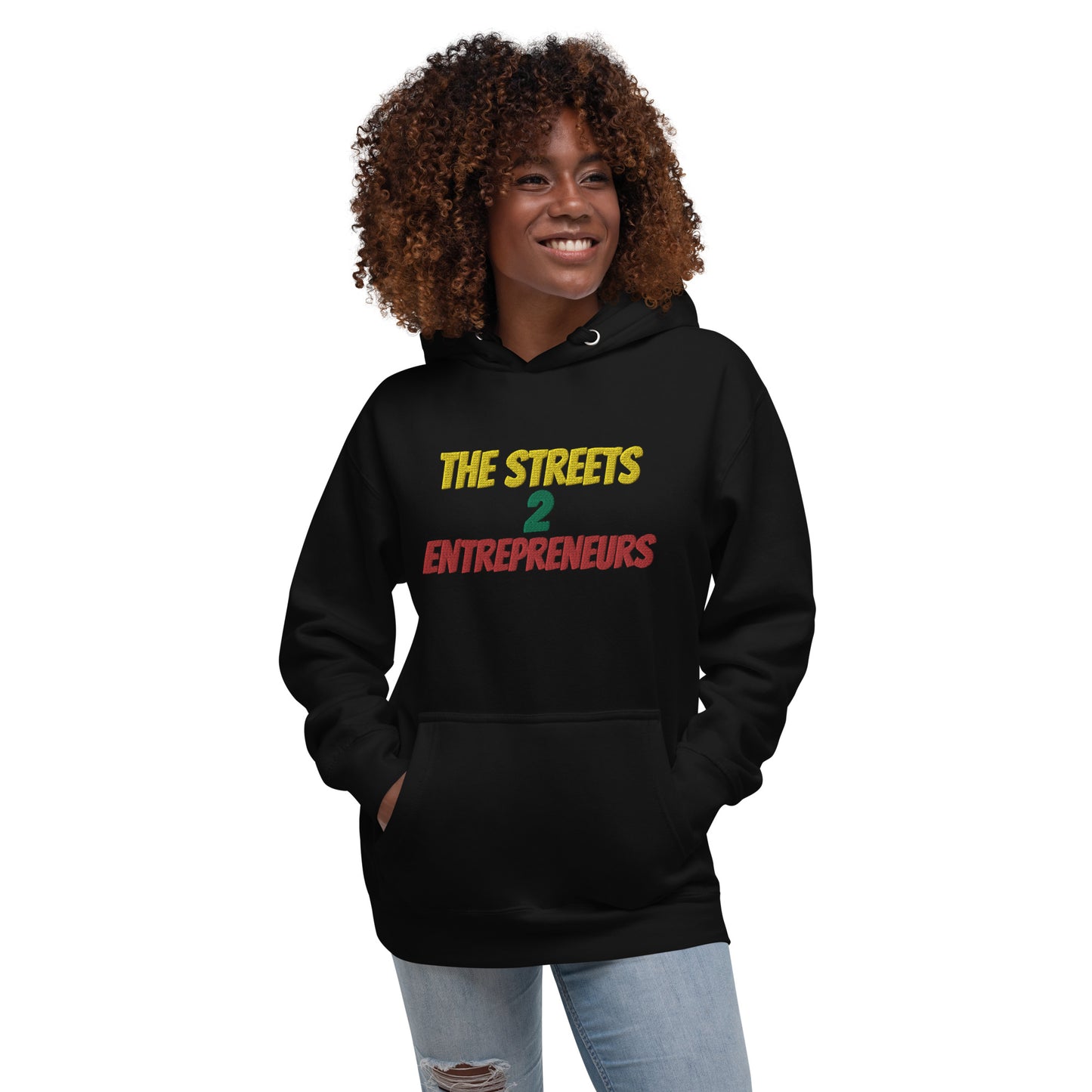 Unisex Blk Wall Street Hoodie