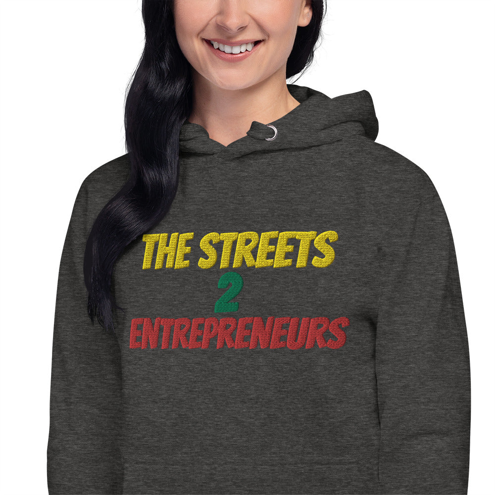 Unisex Blk Wall Street Hoodie