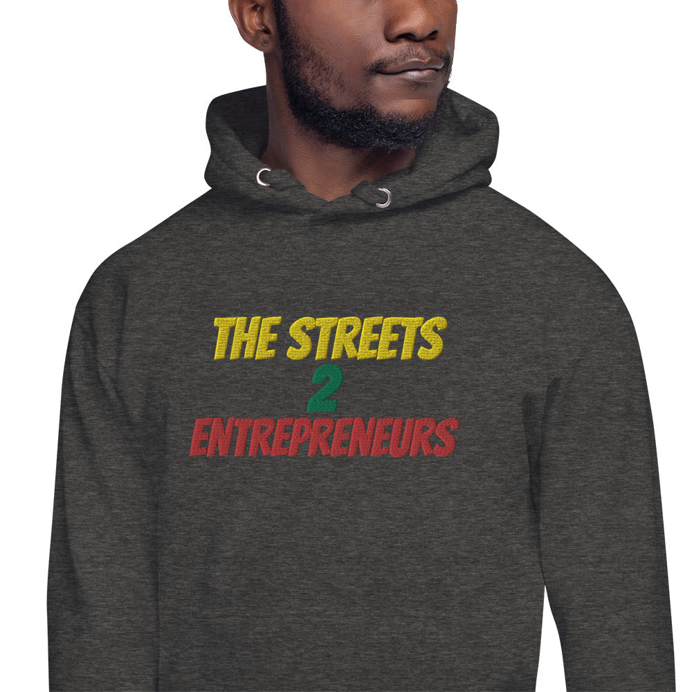 Unisex Blk Wall Street Hoodie